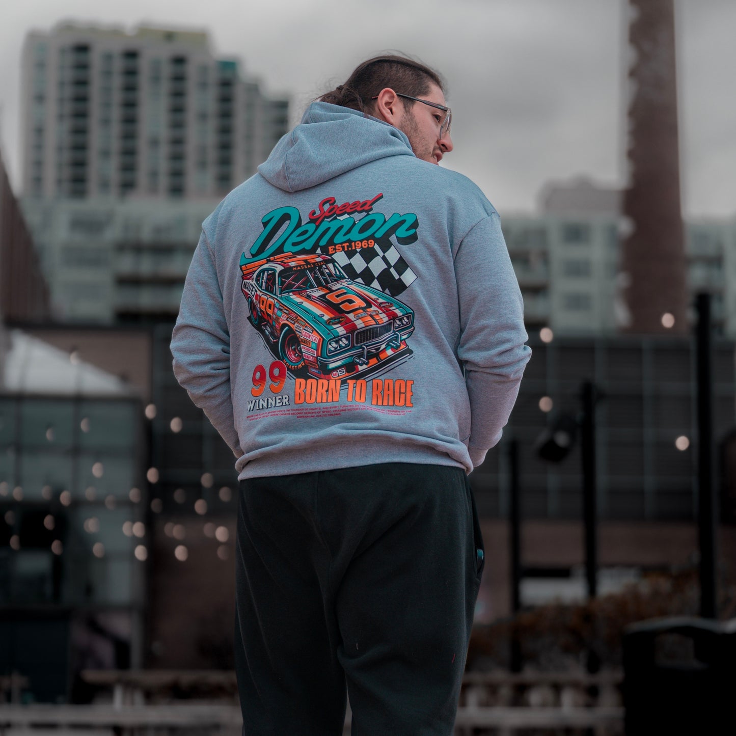 Artistic Born To Race Hoodie
